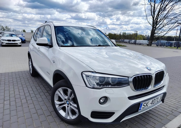 BMW X3 cena 92250 przebieg: 170735, rok produkcji 2017 z Chorzów małe 254